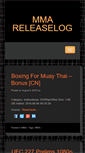 Mobile Screenshot of mma-releaselog.com