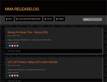 Tablet Screenshot of mma-releaselog.com